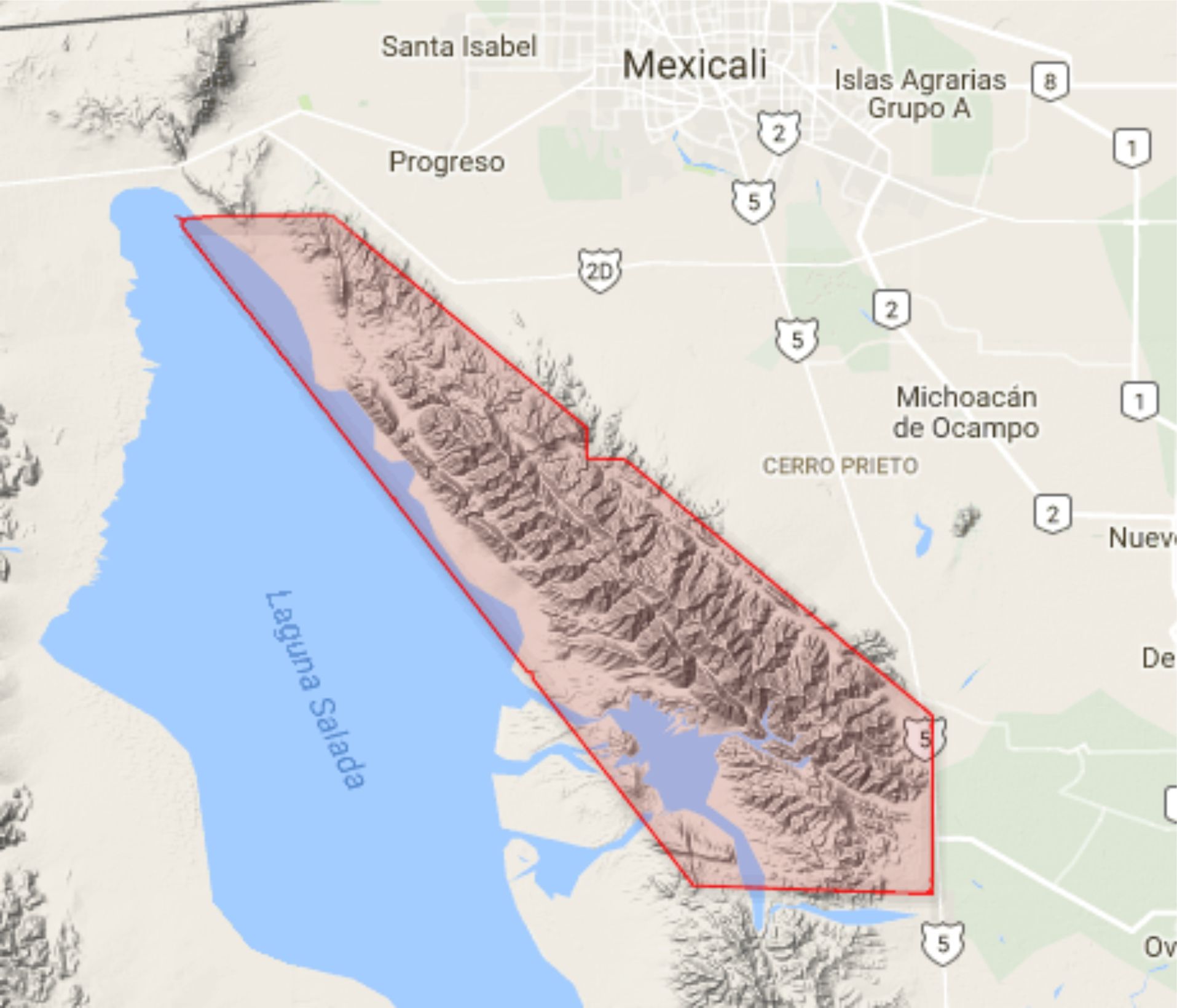 Topographic Dataset: El Mayor-Cucapah Earthquake, Mexico